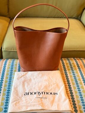 Anonymous Copenhagen Tan Leather Shoulder Tote